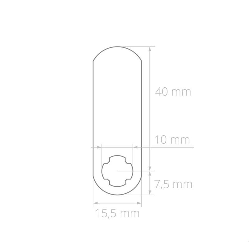 Product image of KAM 40 MM MED KRUMTAPP 6 MM