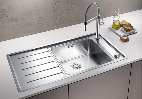 BLANCO ANDANO XL 6S-IF kjøkkenvask i rustfritt stål med stor kum høyre.